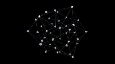 karşı siyah elmas atom şekli büyüme