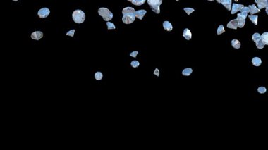 Güzel elmas kara karşı uçan