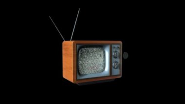 eski tv siyah, statik kamera karşı yeni bir tv dönüşüm