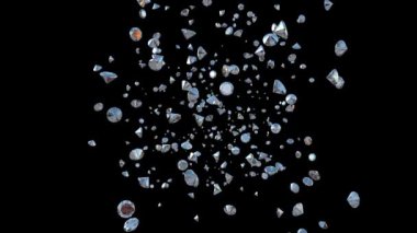 uçan karşı siyah elmas