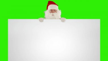 Noel Baba bir beyaz sayfa görüntülenir
