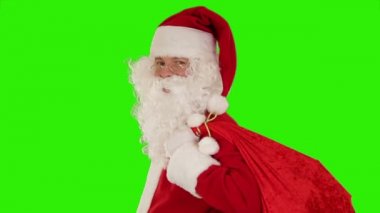 Noel Baba onun çanta taşıyor