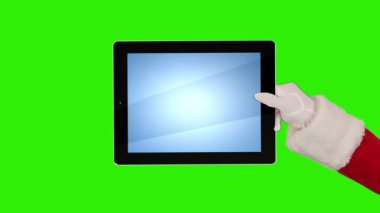 Noel Baba bir tablet sunulması