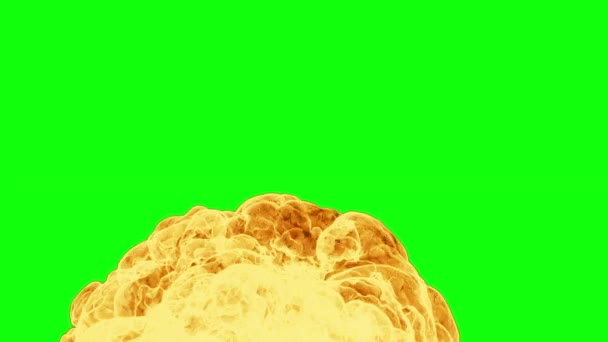 Close Fire Flames Transition Green Screen Chromakey — Vídeo de Stock