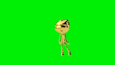 Altın çocuk tarafı adım hip hop dansı kusursuz döngü, Yeşil Ekran