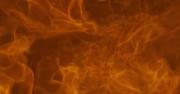 Вогняні Ворота Пекла Безшовна Петля Лума Матте — стокове відео