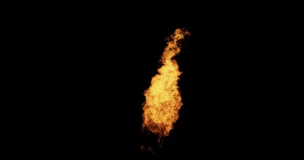 火焰隔离 Luma Matte附着物 — 图库视频影像