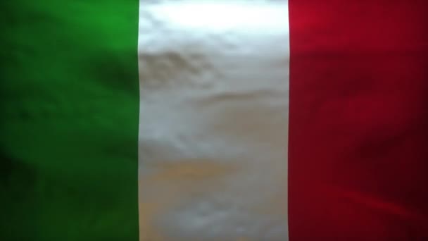 Animación Bandera Italia Que Rasga Pantalla Verde Chromakey — Vídeos de Stock