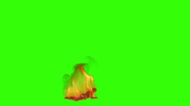 Acı içinde kıvranan asker, yeşil ekran Chromakey