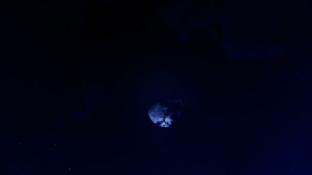 Timelapse Nuit Jour Pleine Lune Sur Ciel Étoilé Après Midi — Video