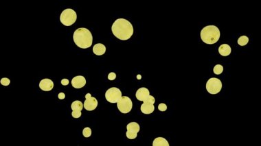 Fresh melons flying in slow motion against black