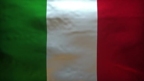 Italyflag Був Вирваний Щоб Показати Модель Coronavirus Covid19 — стокове відео
