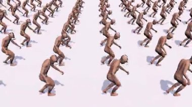 A group of drunk like people living in the metaverse, loop