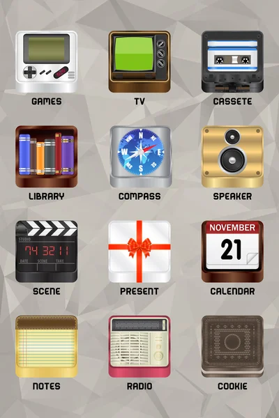 Iconos de dispositivos móviles v2.0 parte 4 — Foto de Stock