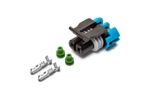 Conector Para Fiação Parte Sobresselente Sistema Elétrico Motor Conector Elétrico — Fotografia de Stock