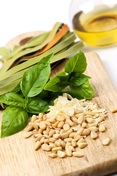 Ingredientes pesto — Fotografia de Stock