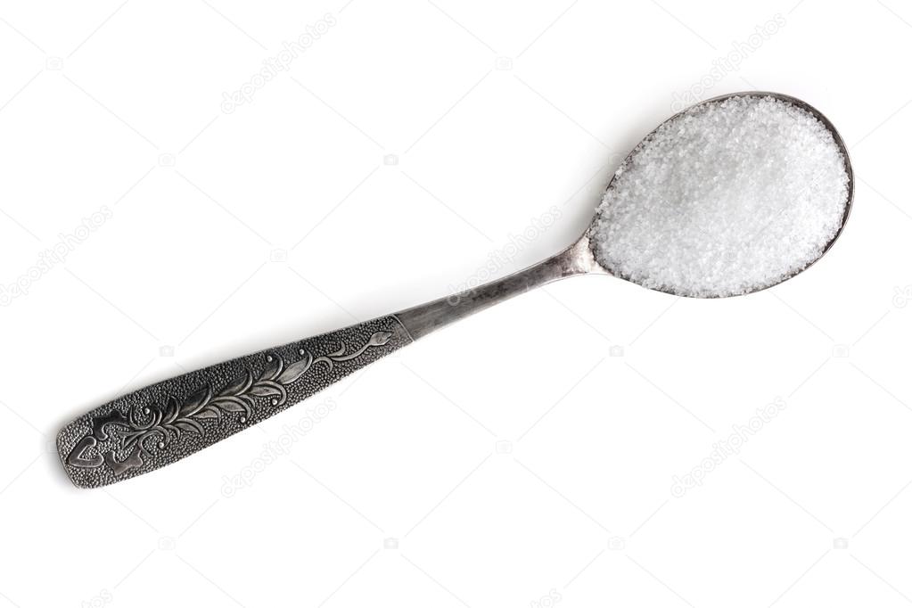 Spoonful of Sugar Isolated — Stock Photo © robynmac 12606165