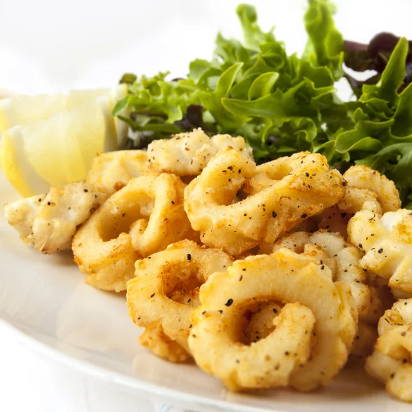 Calamari di sale e pepe — Foto Stock