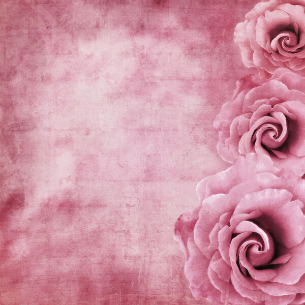 Grunge Roses Background