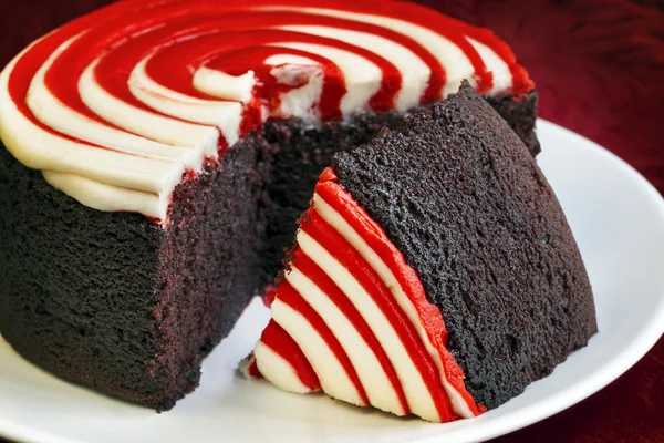 Pastel de terciopelo rojo — Foto de Stock