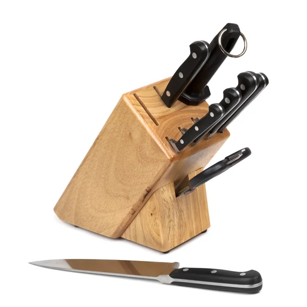 Set de bloc de cuțit — Fotografie, imagine de stoc