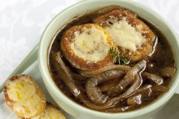 Zuppa di cipolle francesi — Foto Stock