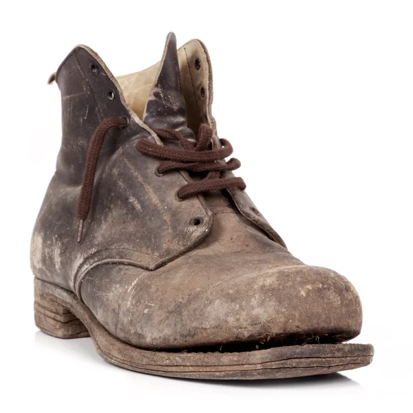 Старий Boot ізольовані — стокове фото