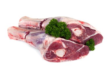 Raw Lamb Shanks Isolated clipart