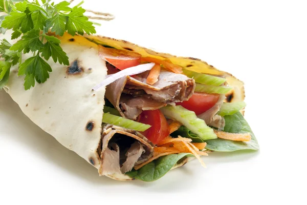 Gezonde wrap sandwich — Stockfoto