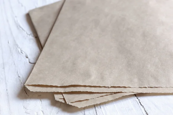Bown kağıt torba arka plan — Stok fotoğraf