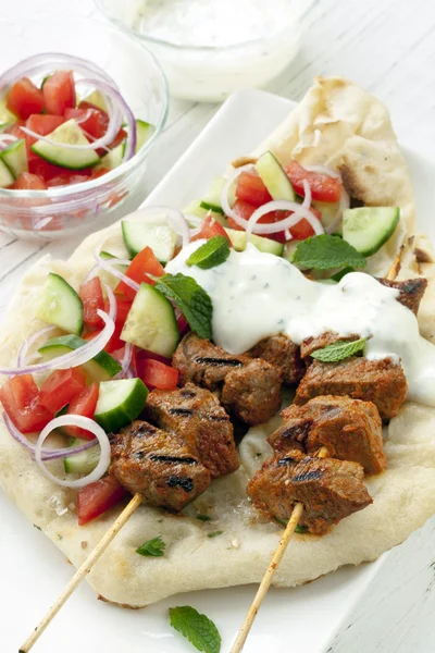 Tandoori jehněčí kebab — Stock fotografie