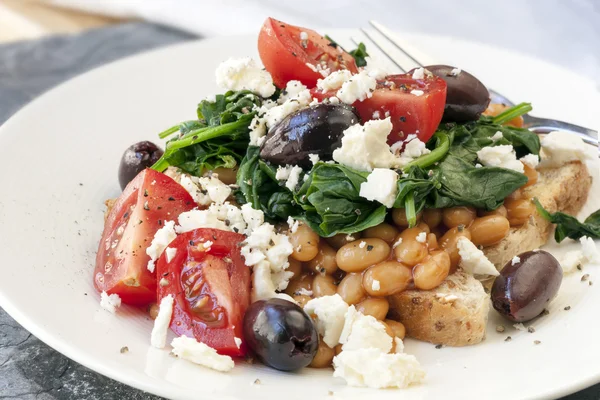 Healthy Beans Breakfast — Stock Photo, Image