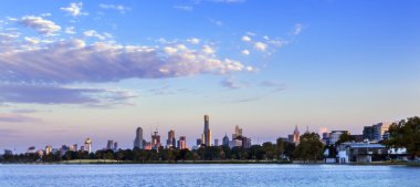 Melbourne şafak panorama