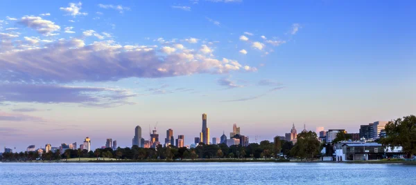 Melbourne Dawn Panorama — Stock Photo, Image