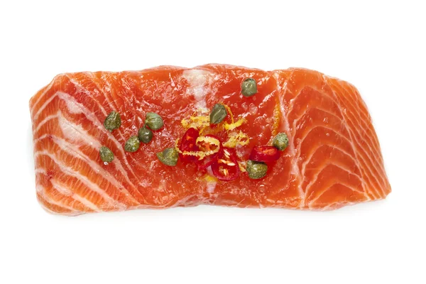 Raw Salmon isolated — Stock Photo, Image
