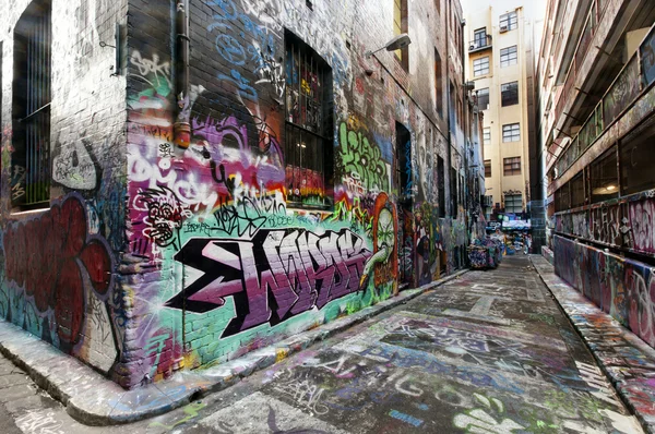 Graffiti de Melbourne Street — Photo