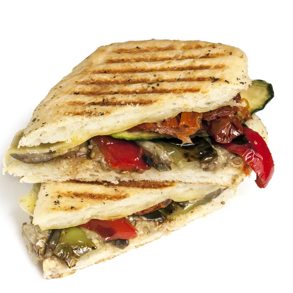 Zdravé vegetariánské panini — Stock fotografie