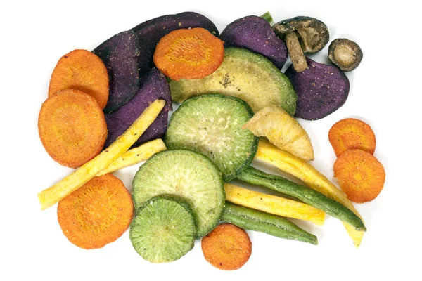 Gemüsechips gesunde Zwischenmahlzeit — Stockfoto