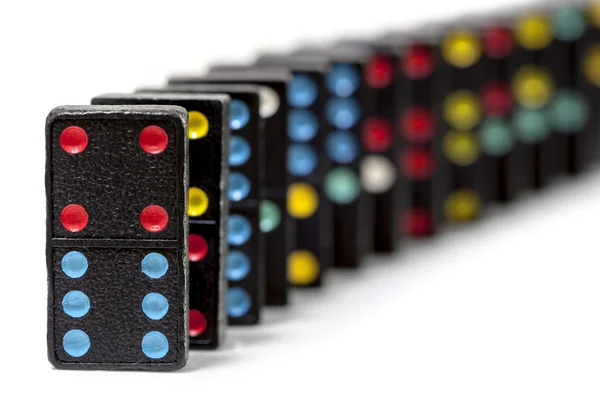 Domino isolerade — Stockfoto