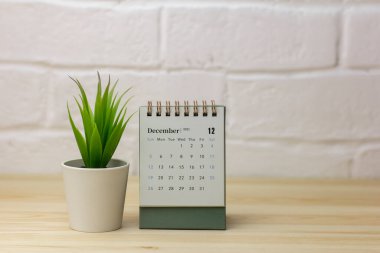 Ayın planlanması için Aralık 2021 Masaüstü Takvimi