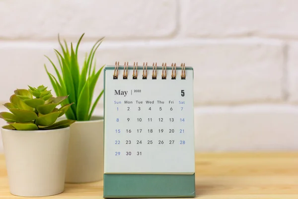 Calendar for May 2022 on a light background