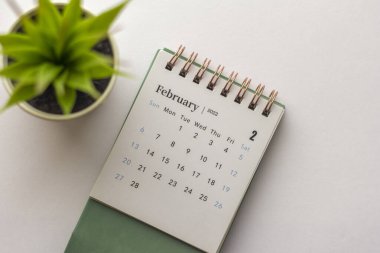 Planlama ve yönetim için Şubat 2022 takvimi