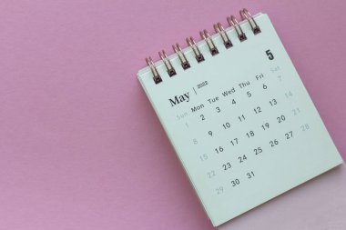 Mayıs 2022 için masaüstü takvimi. Her tarihi planlamak ve yönetmek için takvim