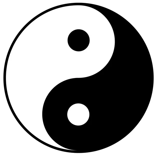 Simbolo Yin-Yang Grafiche Vettoriali