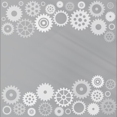 gri dişli arka plan