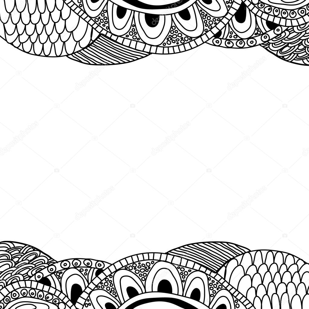 Doodle background (black and white)