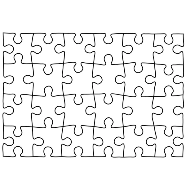 Puzzle template. Background for your business presentation. — Stock Vector