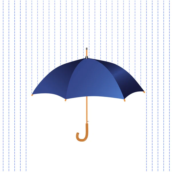Paraply ikonen med regn — Stock vektor