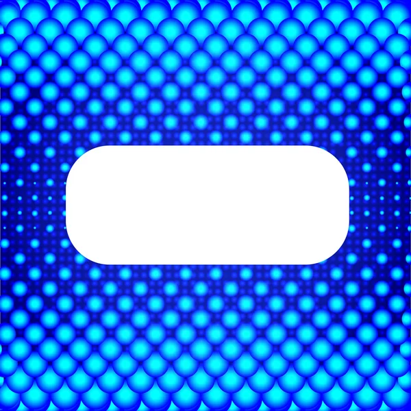 Blauer Halbtonhintergrund mit weißem Banner. Illustration für Ihre Unternehmenspräsentation. — Stockvektor