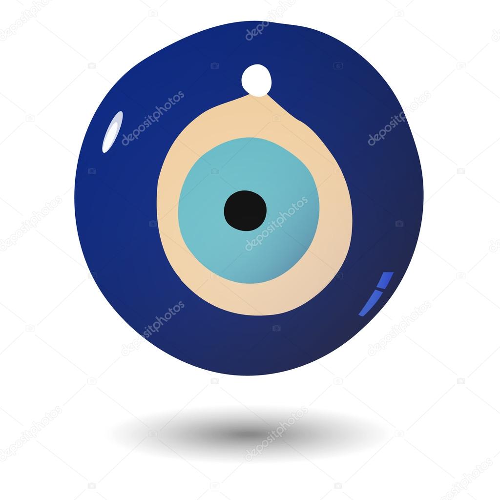 Illustration of Turkish evil eye bead